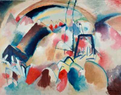 Landschaft mit Kirche von Wassily Kandinsky